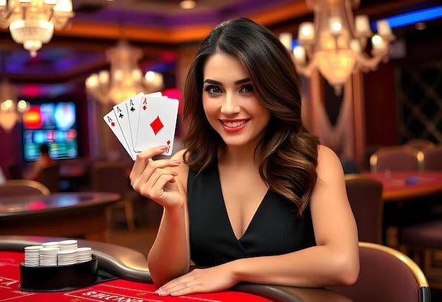 bansos live blackjack table with live dealer streaming